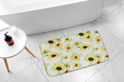 Tapis de bain Tapis de bain Fleurs de tournesol