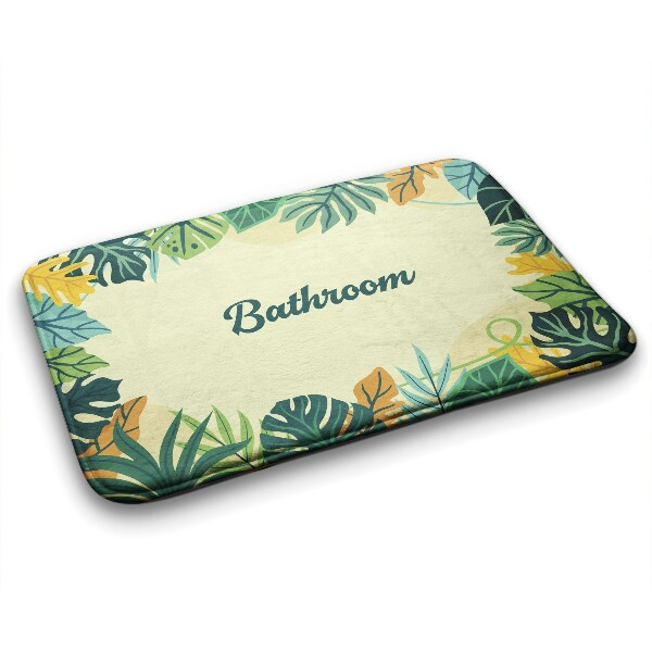 Tapis de bain Tapis de bain Feuilles tropicales