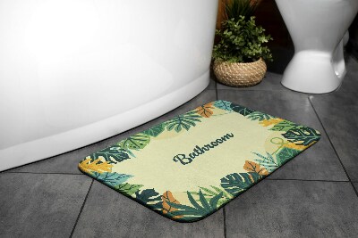 Tapis de bain Tapis de bain Feuilles tropicales