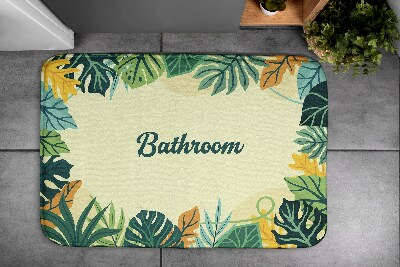 Tapis de bain Tapis de bain Feuilles tropicales