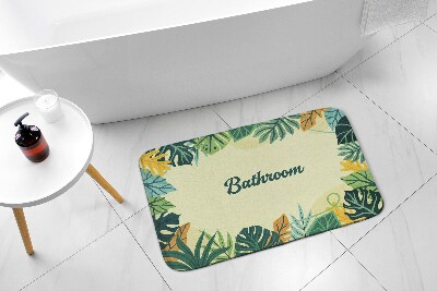 Tapis de bain Tapis de bain Feuilles tropicales