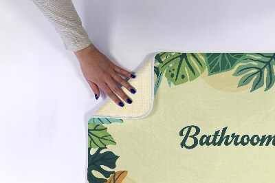 Tapis de bain Tapis de bain Feuilles tropicales