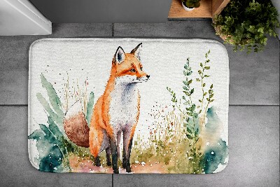 Tapis de salle de bain Tapis de salle de bain Fox dans la prairie