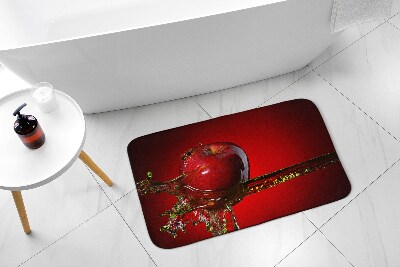 Tapis salle de bain Tapis salle de bain Pomme rouge