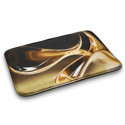 Tapis salle de bain Tapis salle de bain Abstraction d'or