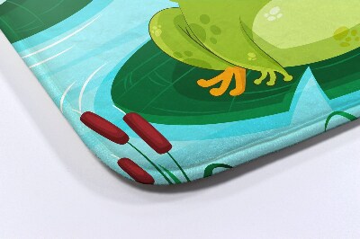 Tapis salle de bain Tapis salle de bain Douce grenouille