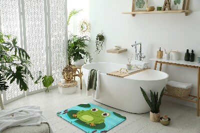 Tapis salle de bain Tapis salle de bain Douce grenouille