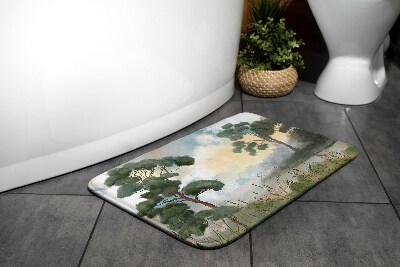 Tapis de salle de bain Tapis de salle de bain Paysage fluvial