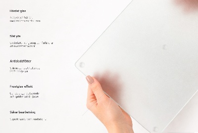 Planche à découper verre Hexagonale semi-transparente