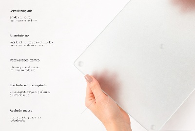 Planche à découper verre Ronde semi-transparente