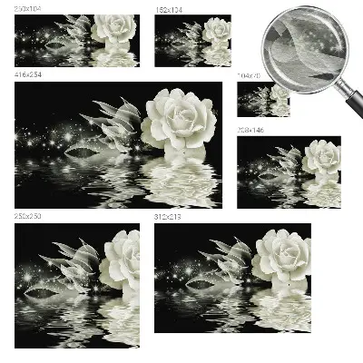 Papier peint photographique intissé Rose lumineuse