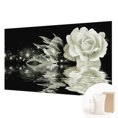Papier peint photographique intissé Rose lumineuse