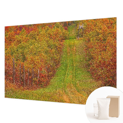 Papier peint panoramique enfant aux couleurs automnales