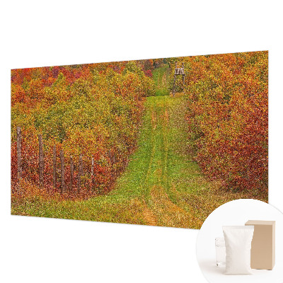 Papier peint panoramique enfant aux couleurs automnales