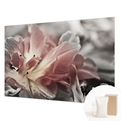 Papier peint photo imprimé sur tissu non tissé Fleur pastel