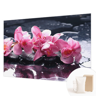 Papier peint panoramique moderne zélégance florale en motif contemporain