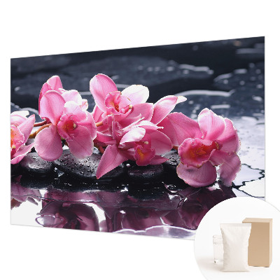 Papier peint panoramique moderne zélégance florale en motif contemporain
