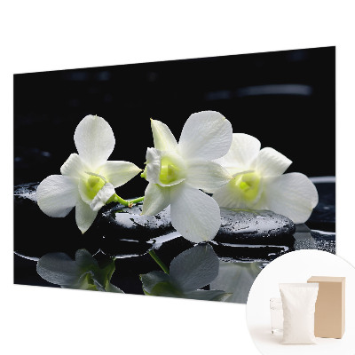 Papier peint panoramique tendance Kvety a kamene