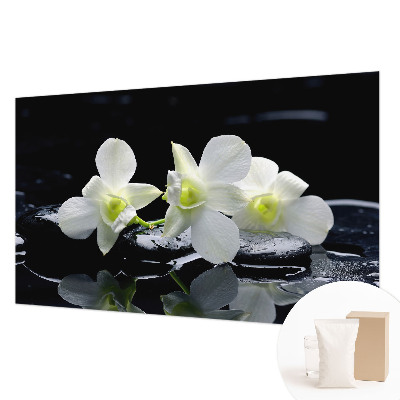 Papier peint panoramique tendance Kvety a kamene