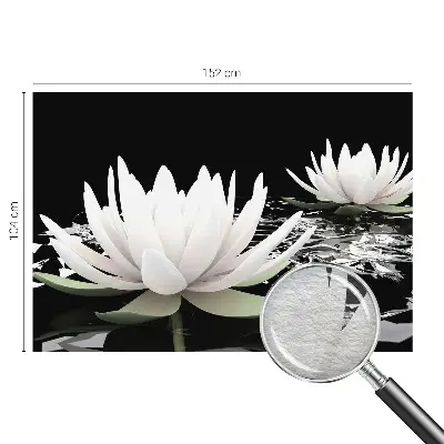 Papier peint photographique intissé fleurs aquatiques