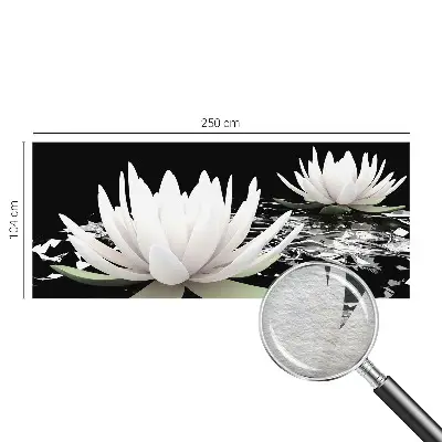 Papier peint photographique intissé fleurs aquatiques