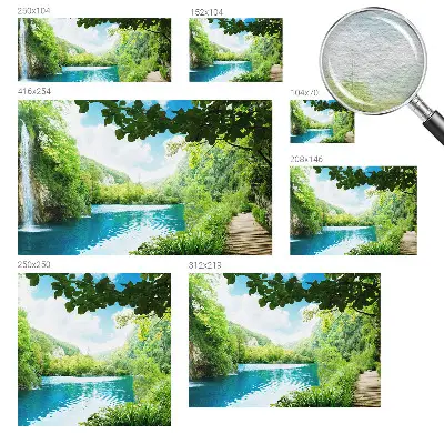 Papier peint intissé oasis naturelle