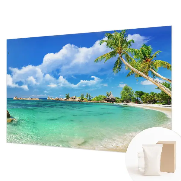 Papier peint photo imprimé sur tissu non tissé paradis tropical