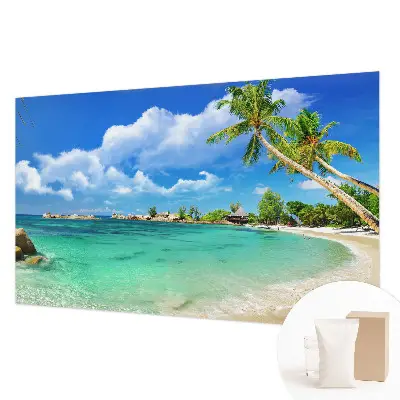 Papier peint photo imprimé sur tissu non tissé paradis tropical