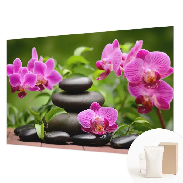 Papier peint intissé Pierres d'orchidées
