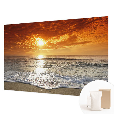 Papier peint panoramique sur mesure avec un motif de vagues océaniques
