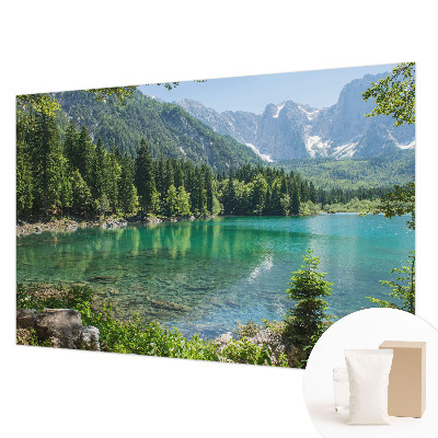 Papier peint panoramique de haute qualité avec le motif « Zelené jazero »