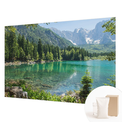 Papier peint panoramique de haute qualité avec le motif « Zelené jazero »