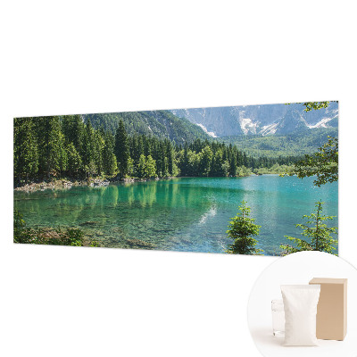 Papier peint panoramique de haute qualité avec le motif « Zelené jazero »