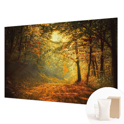 Papier peint panoramique facile à poser avec un motif de paysage automnal