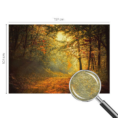 Papier peint panoramique facile à poser avec un motif de paysage automnal