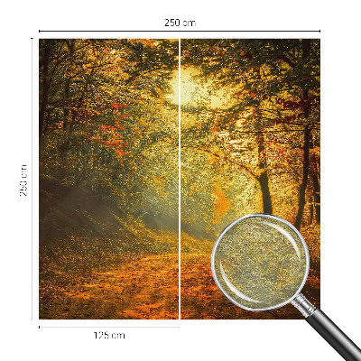 Papier peint panoramique facile à poser avec un motif de paysage automnal