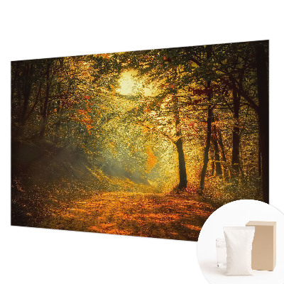 Papier peint panoramique facile à poser avec un motif de paysage automnal