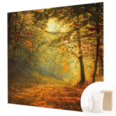 Papier peint panoramique facile à poser avec un motif de paysage automnal