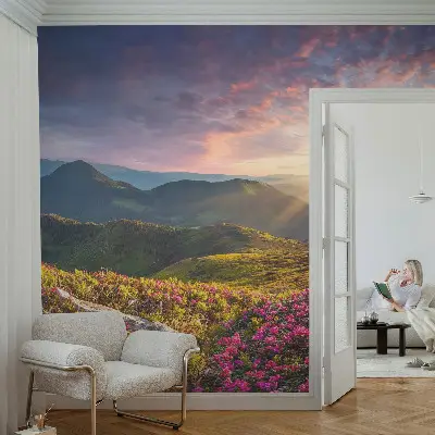 Papier peint photographique sur tissu non tissé Panorama montagneux