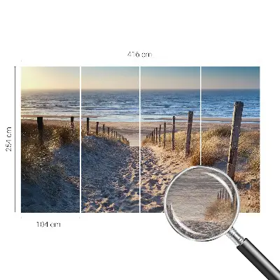 Papier peint photo grand format pour le mur Chemin de plage