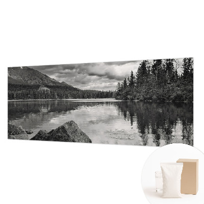 Papier peint photographique salon avec une panorama montagneux