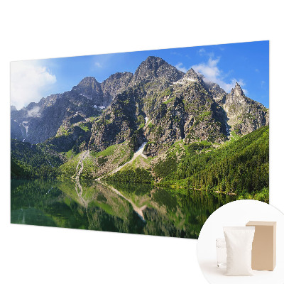 Décoration murale panoramique intissé avec un motif de montagnes pittoresques