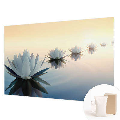 Papier peint chambre moderne avec un motif représentant une vue paisible