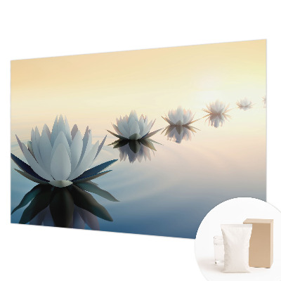 Papier peint chambre moderne avec un motif représentant une vue paisible
