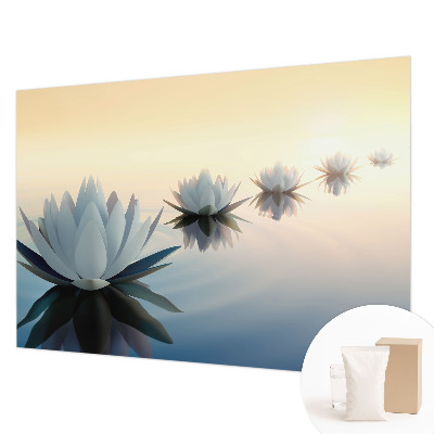Papier peint chambre moderne avec un motif représentant une vue paisible
