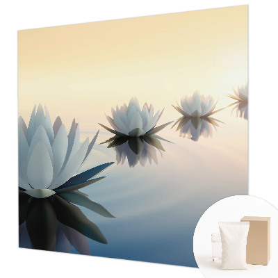 Papier peint chambre moderne avec un motif représentant une vue paisible