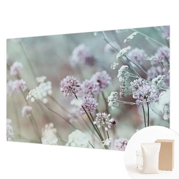 Papier peint photographique sur tissu non tissé fleurs sauvages