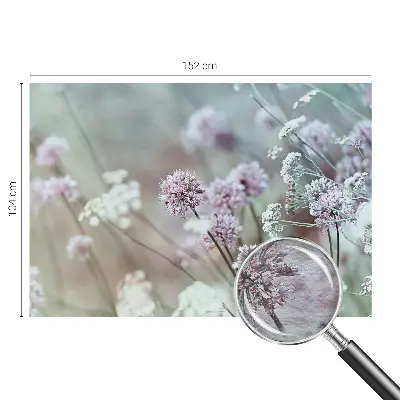 Papier peint photographique sur tissu non tissé fleurs sauvages