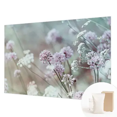 Papier peint photographique sur tissu non tissé fleurs sauvages