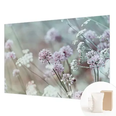 Papier peint photographique sur tissu non tissé fleurs sauvages